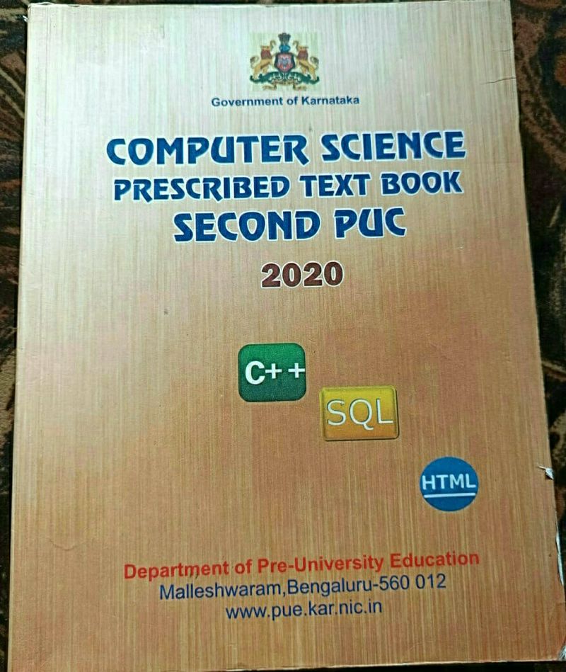 2nd Puc Computer Science Textbook