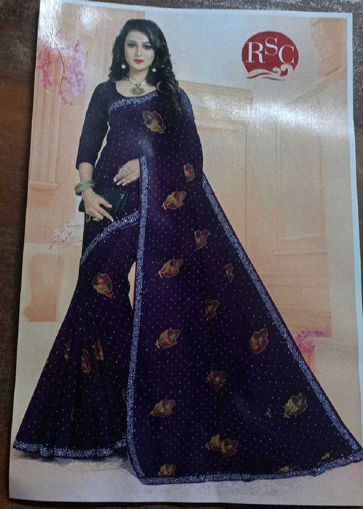 Elegant Purple Saree