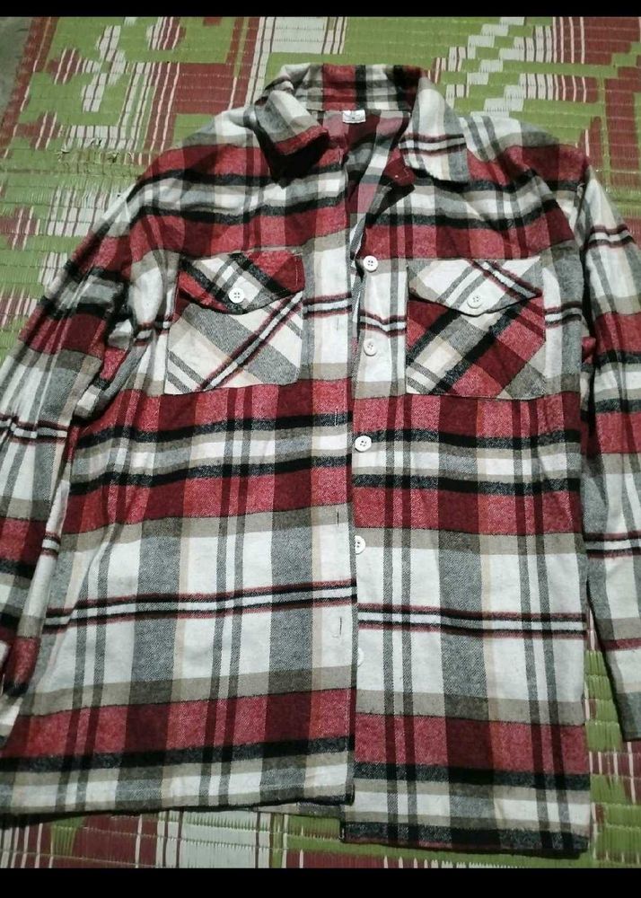plaid flannel unisex shirt winter