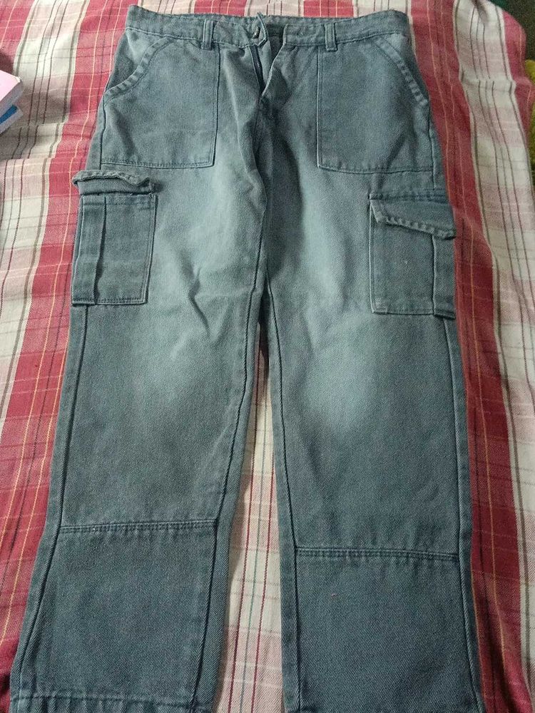 Cargo Denim Pants