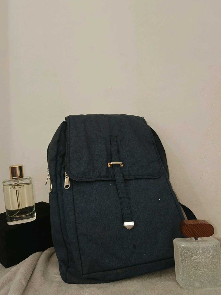 Aesthetic Blue College Bag