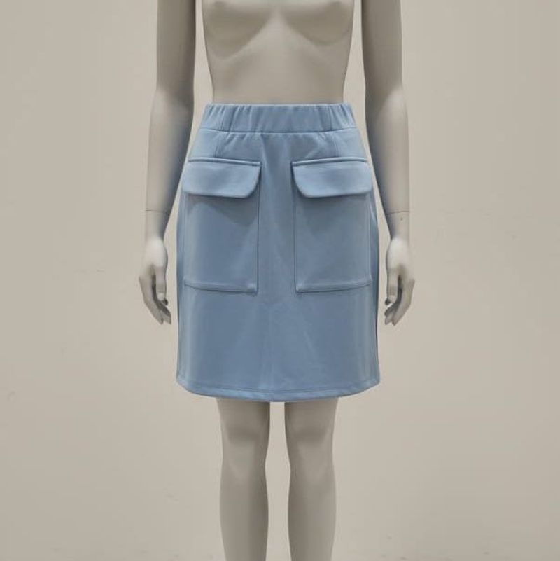 Light Blue Pocket Skirt