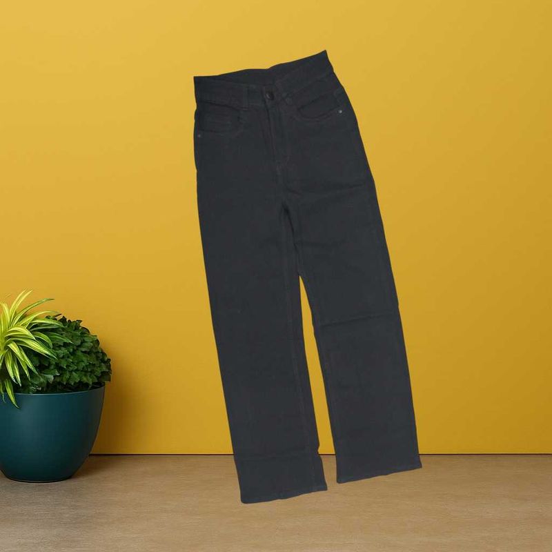 women Black Straight Jeans size 24 (O-62)