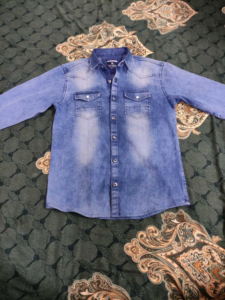Acid water Denim Shirt