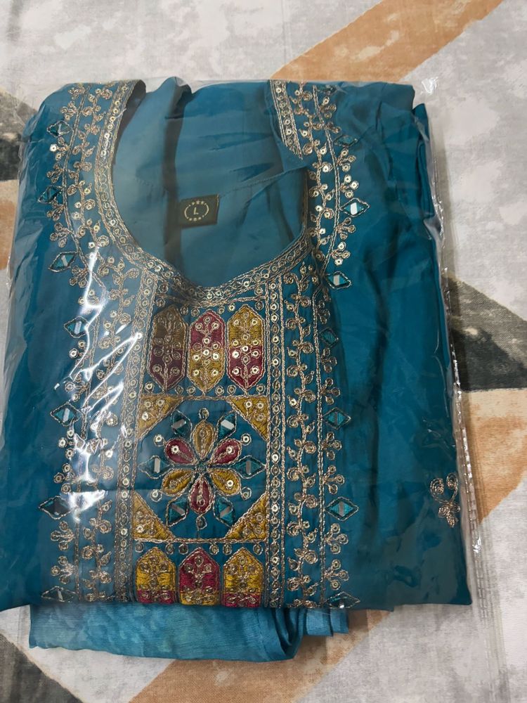 straight kurta set with dupatta
