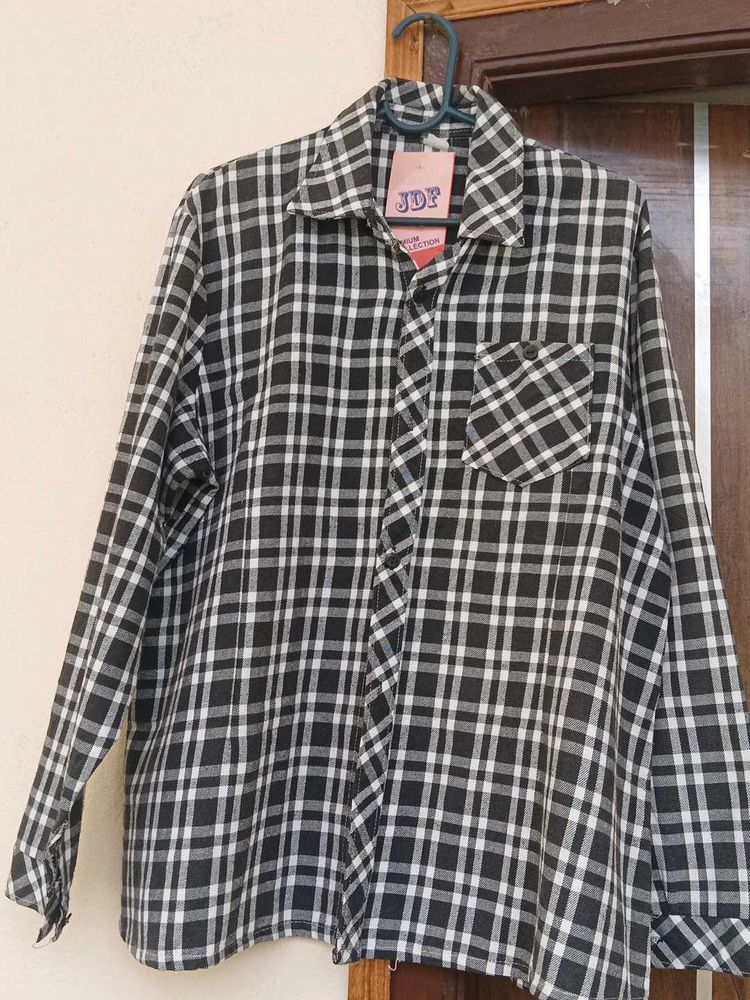 New Checks Shirt - B&amp;W Color