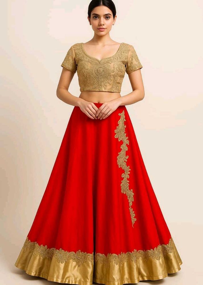 Beautiful✨Red Lahnga Choli💕