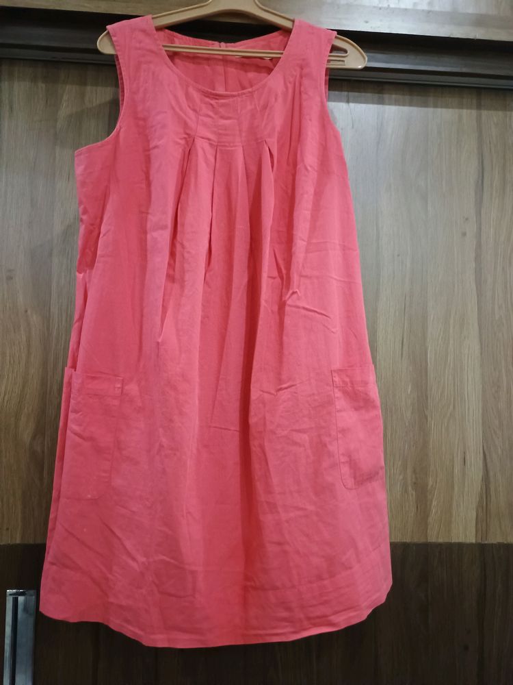 A-line Pink Dress