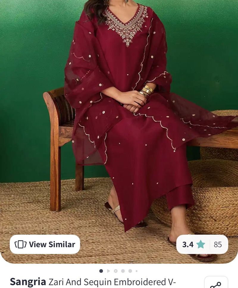 Elegant Embroidered Kurta Set