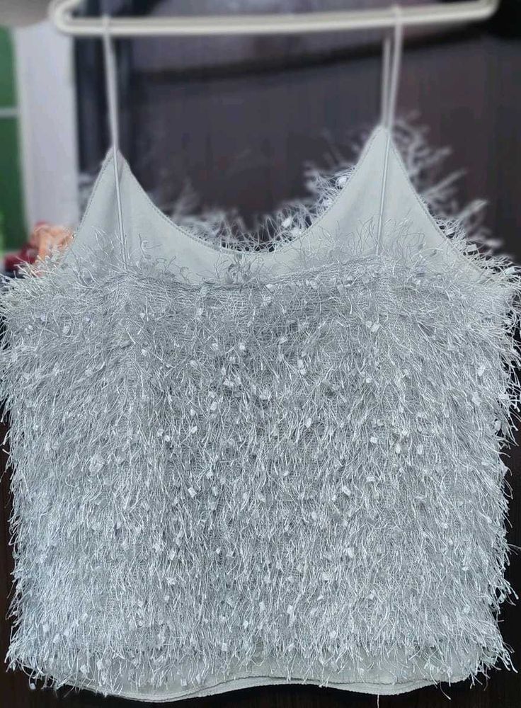 Silver Fringe Cami