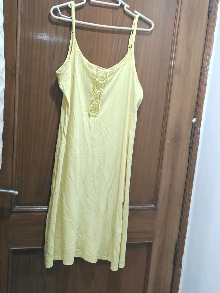 Yellow Slip Dress