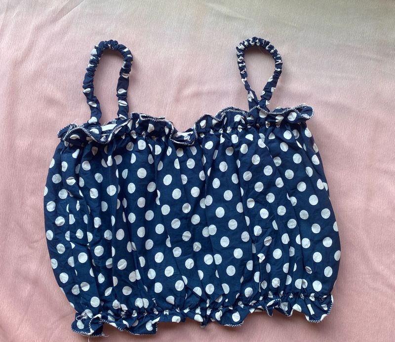 Polka Dot Crop Top