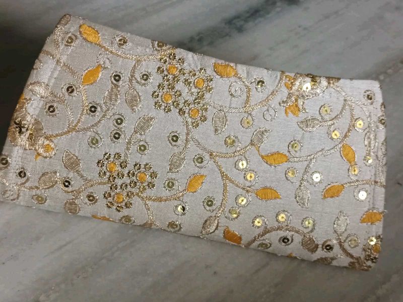 Embroidered Clutch