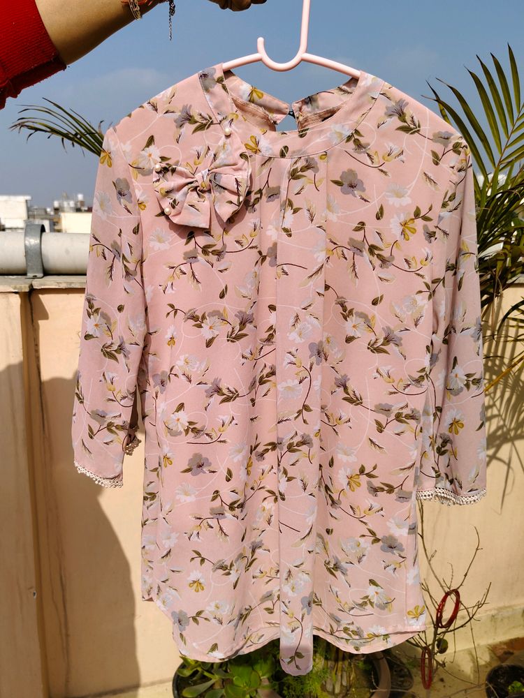 Floral Bow Top