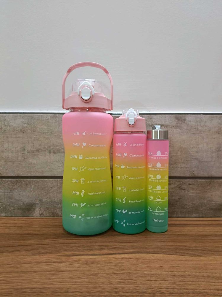 Gradient Hydration Water Bottle Set Of 3