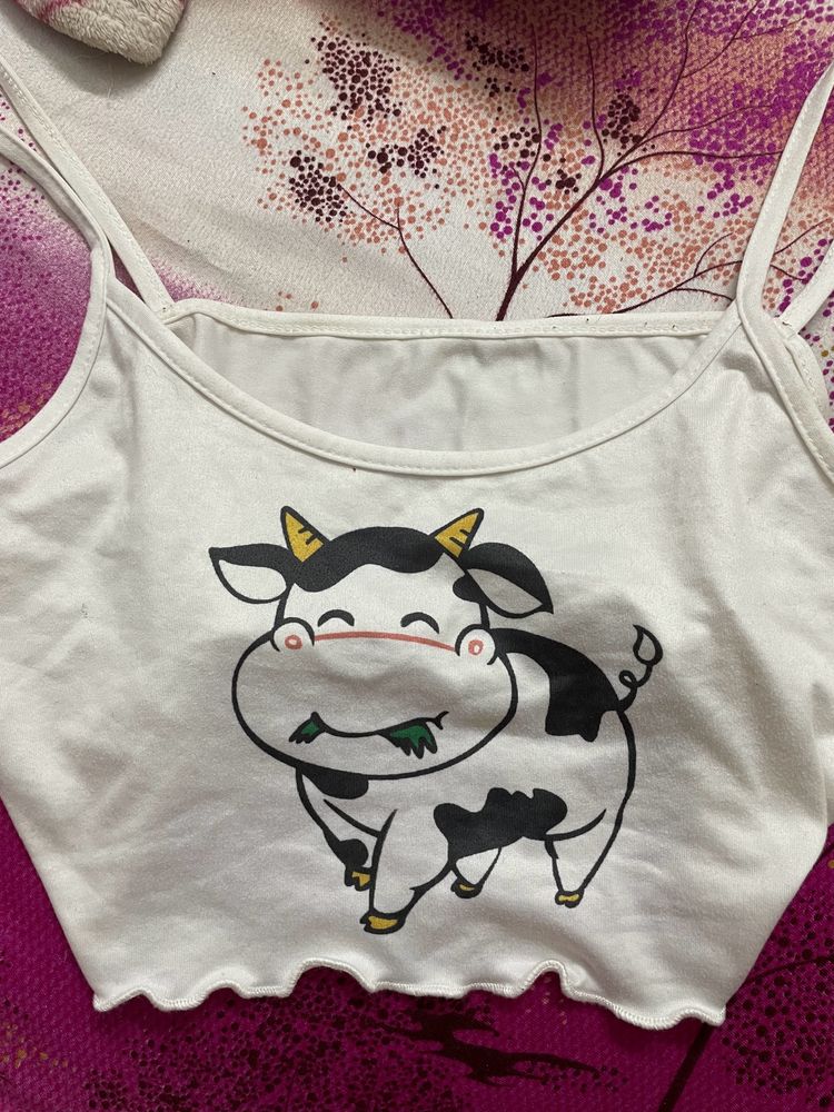 White Tank Top From Urbanic