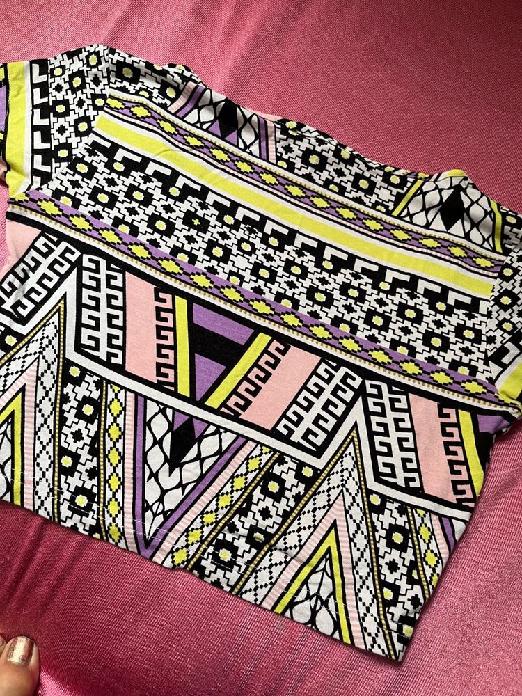 Geometric Print Top