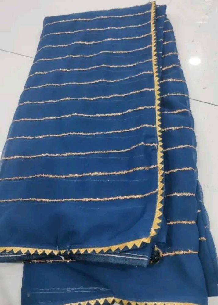 Fur Strips saree