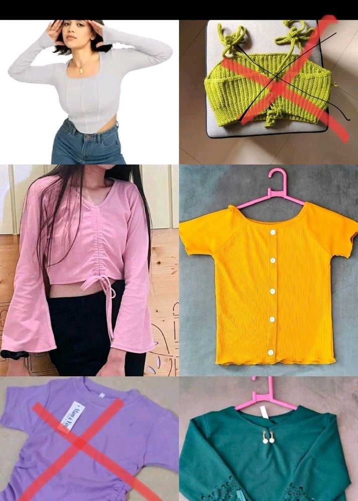 All 5 Aesthetic Tops For 1050rs. Only