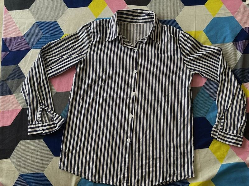 Striped Long Sleeve Button Down