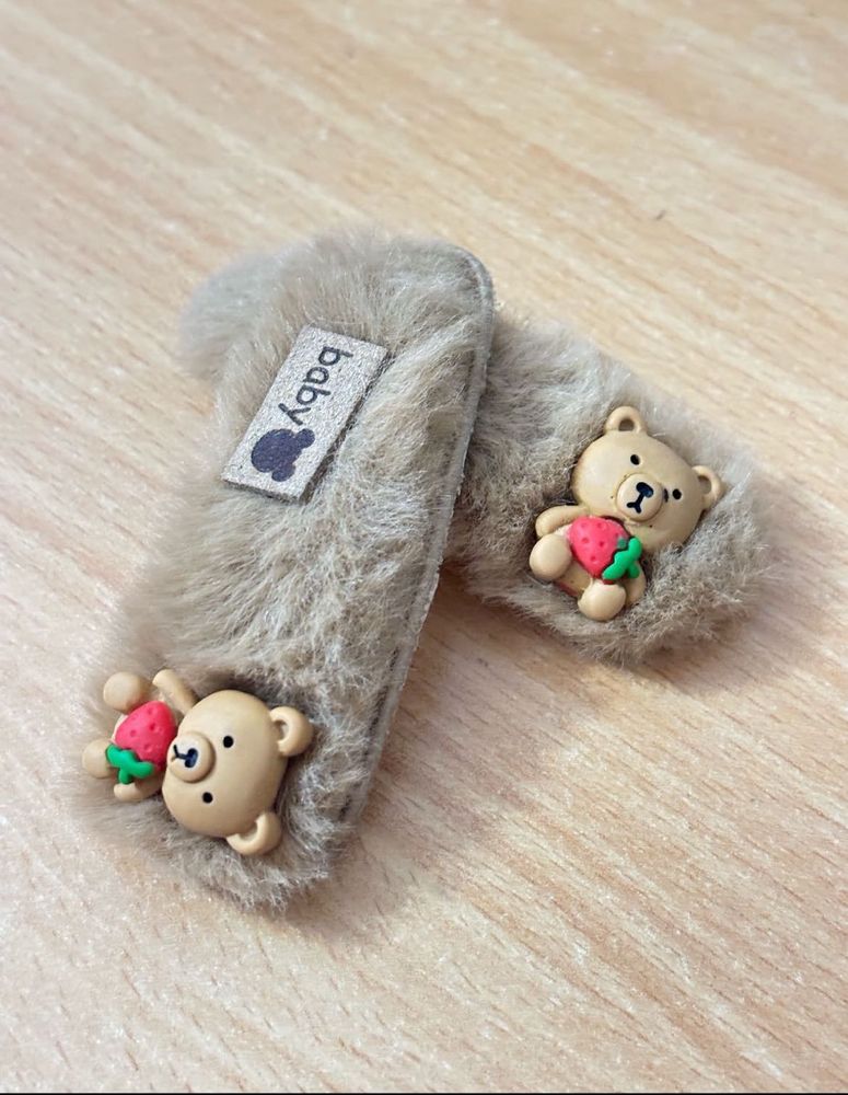 Cute Bear Baby Hair Clips