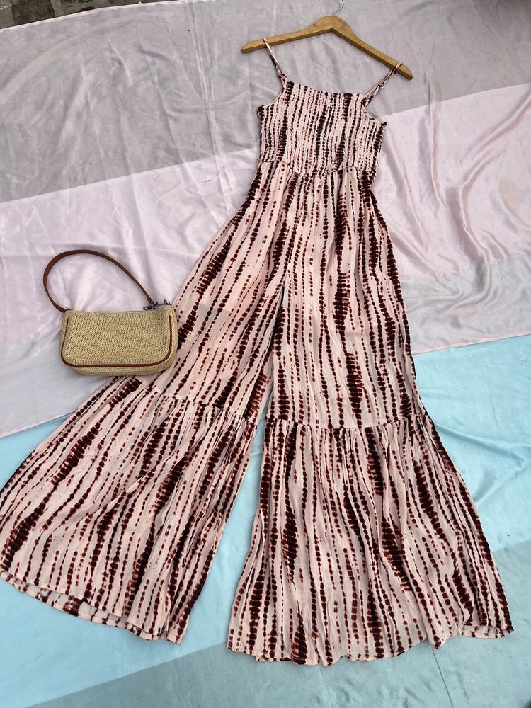 Tie-Dye Wide Leg Jumpsuit