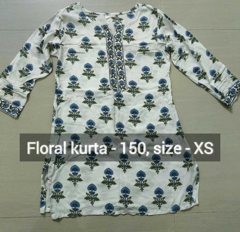 Floral Print Kurtas