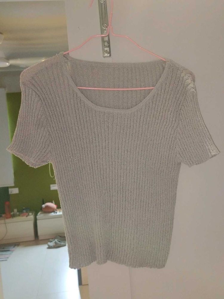 Ribbed Knit Crop Top