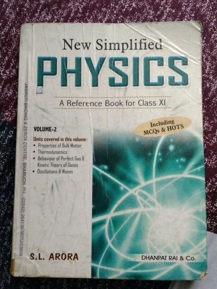 SL Arora Physics Vol 2 Class 11th