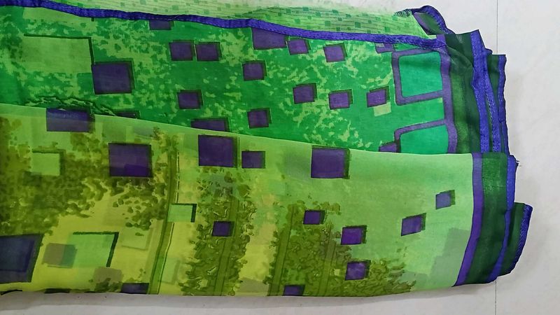 New Sarree With Unstich Blouse