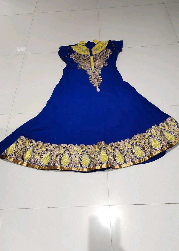 Blue Anarkali Kurti