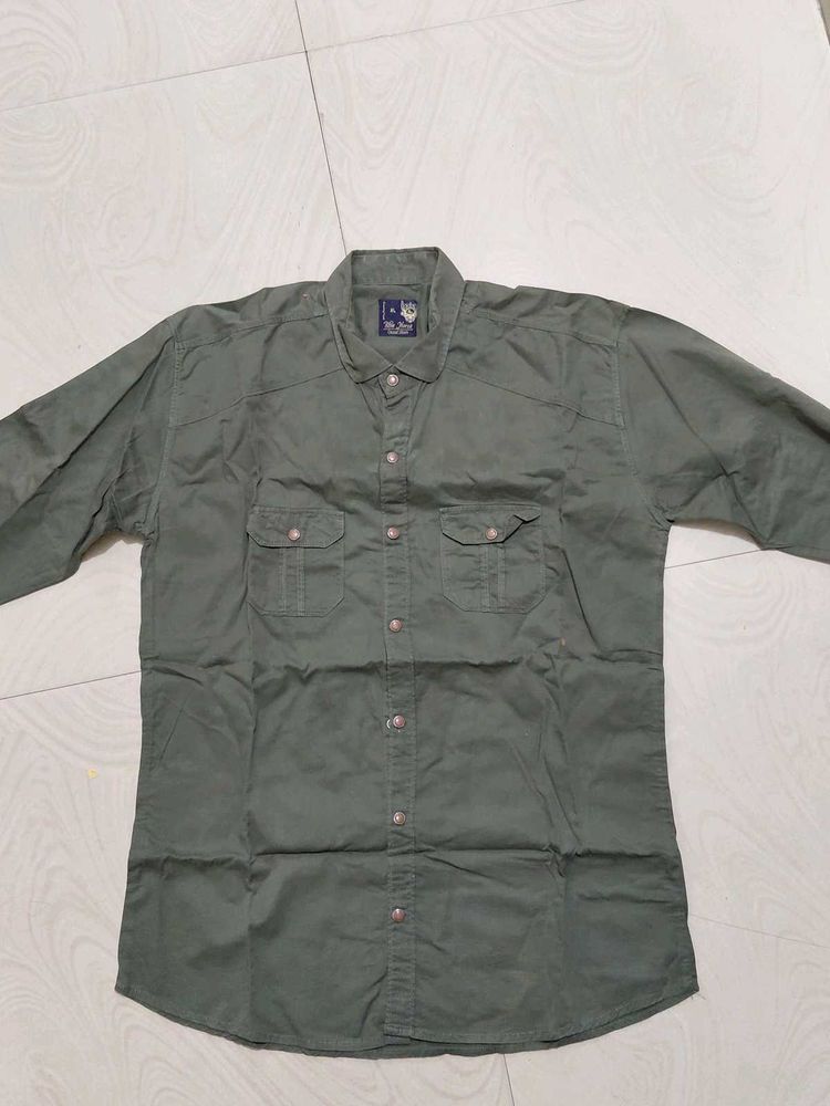 Green Casual Shirt