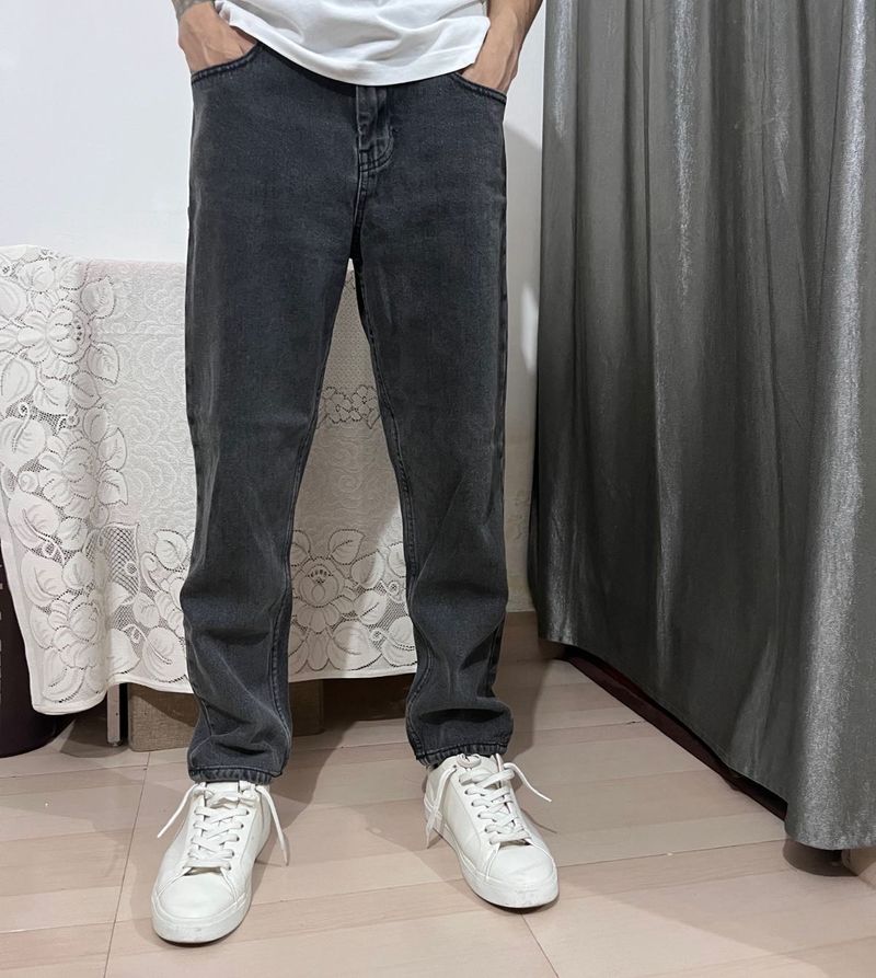 Stylish Grey Denim Jeans