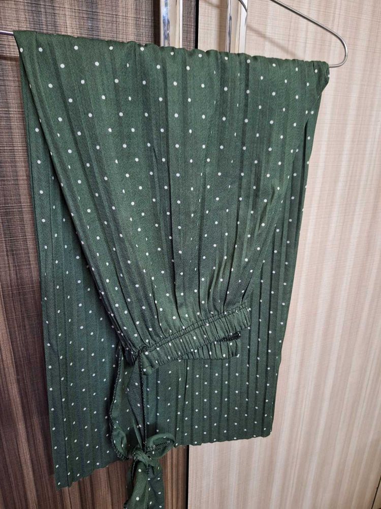 Green Poka Dots Pallazo