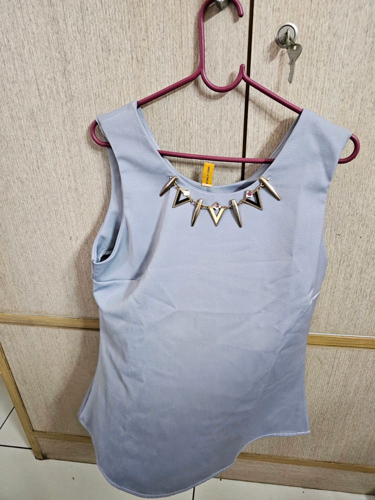 Grey Stylish Top