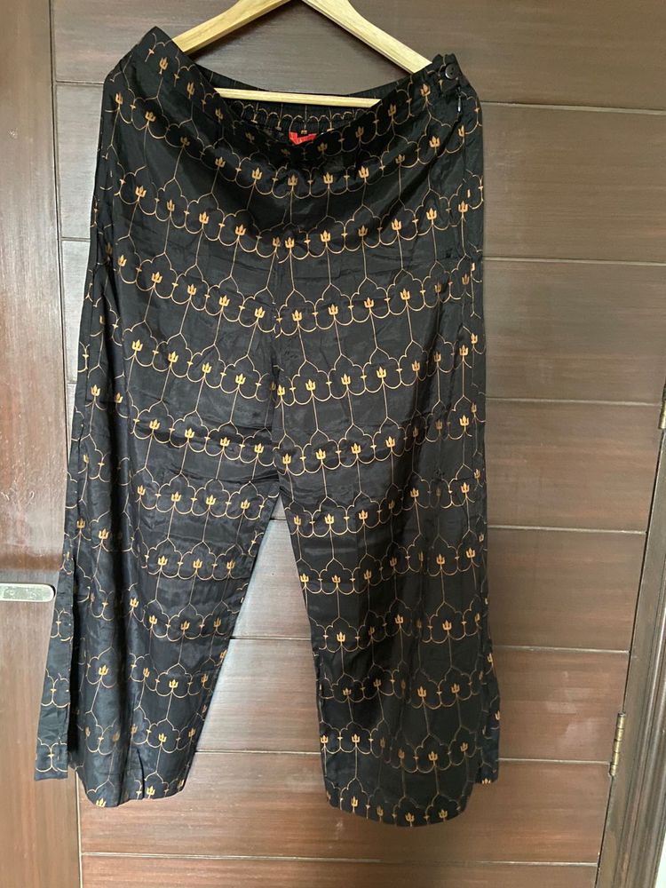 W Women’s Black Printed Palazzo (14)