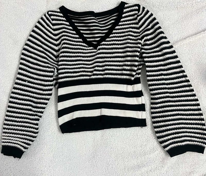 Striped Sweater Top