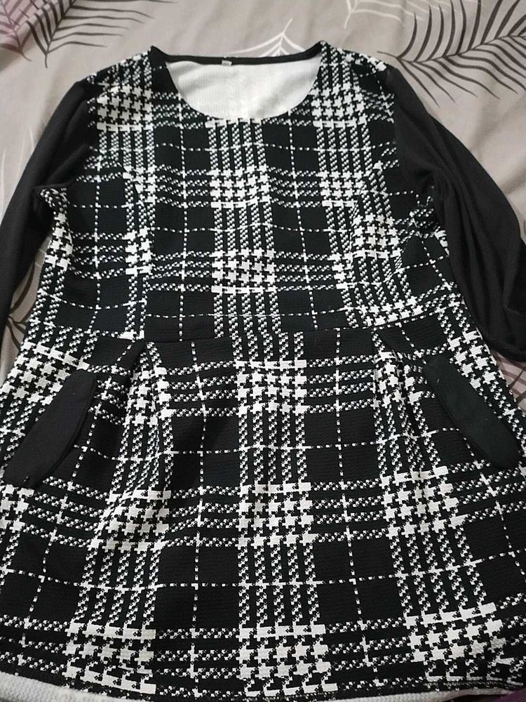 Houndstooth Mini Dress