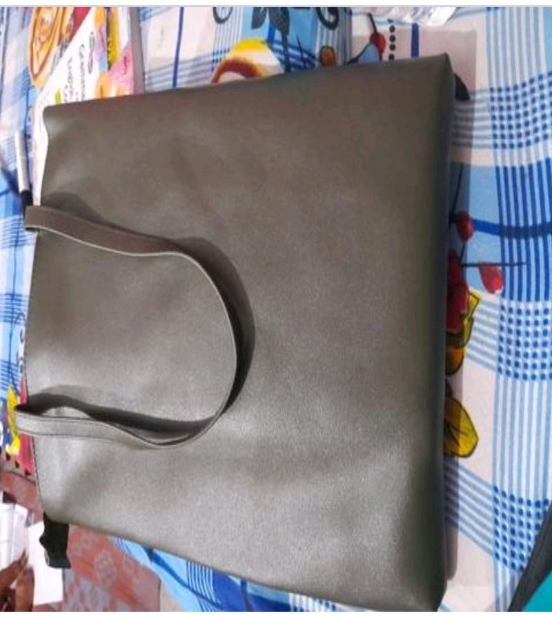 New Tote Bag ,leather Material With Free Backbag