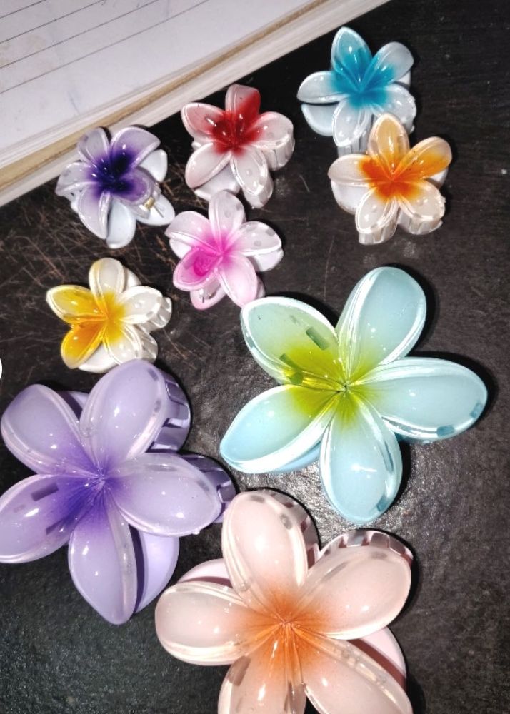 Flower Claw Clips