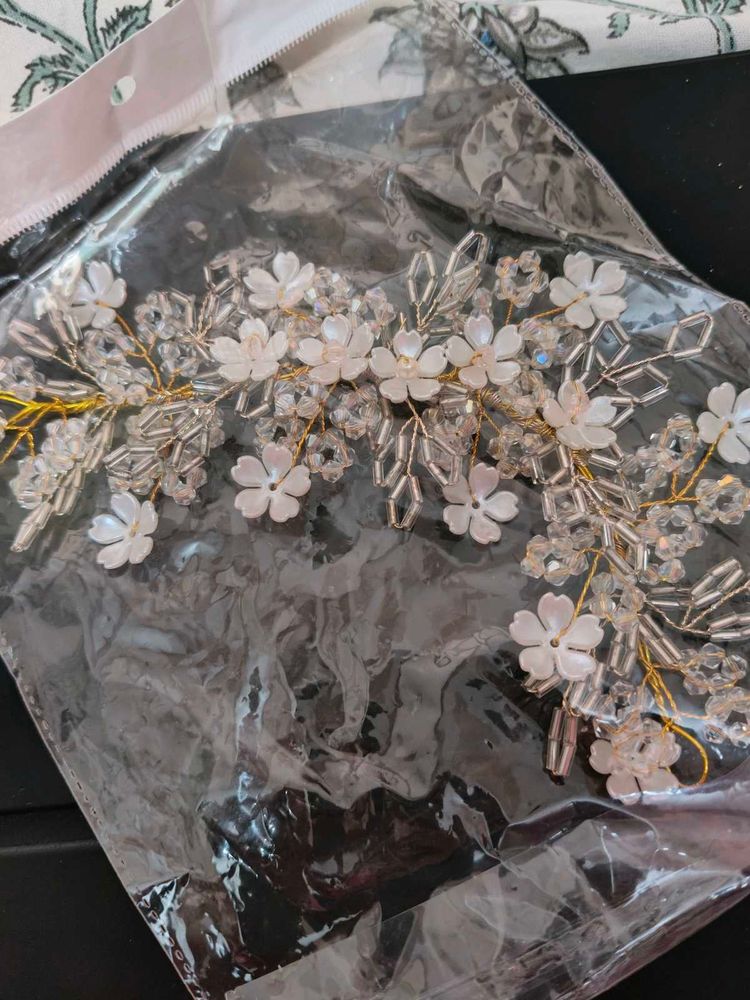 Floral Crystal &amp; Pearl Hair Accessories