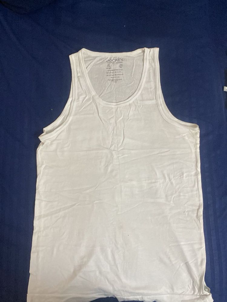 ( 5no ) (s ) White Jockey Tank Top never used