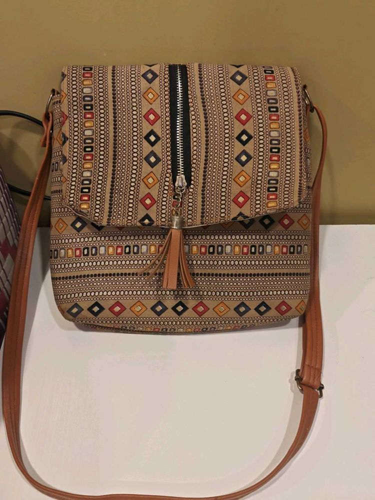 Patterned Crossbody Bag
