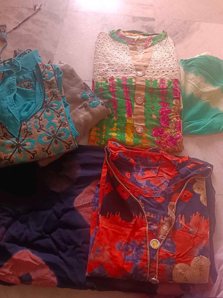 3 Kurta With Dupatta
