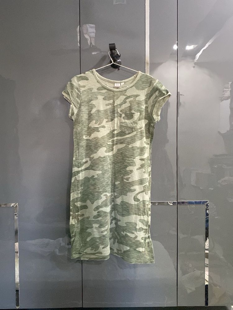 Camouflage T-Shirt Dress