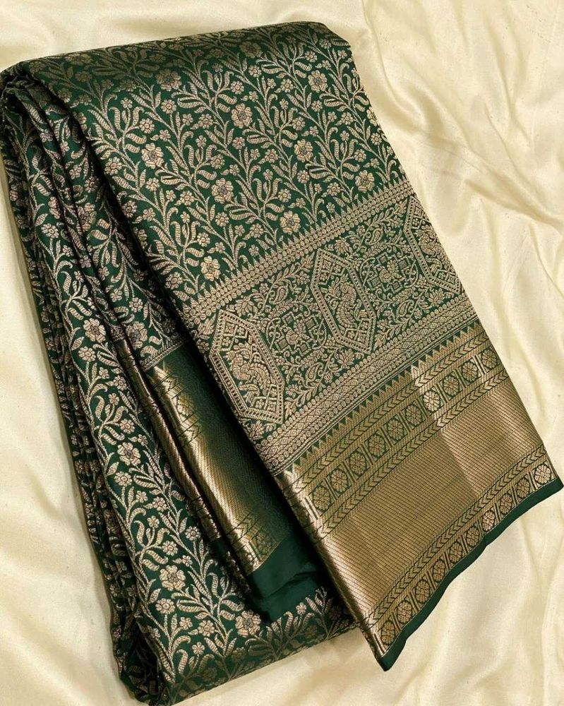 New Women Banarasi Silk Saree Festive