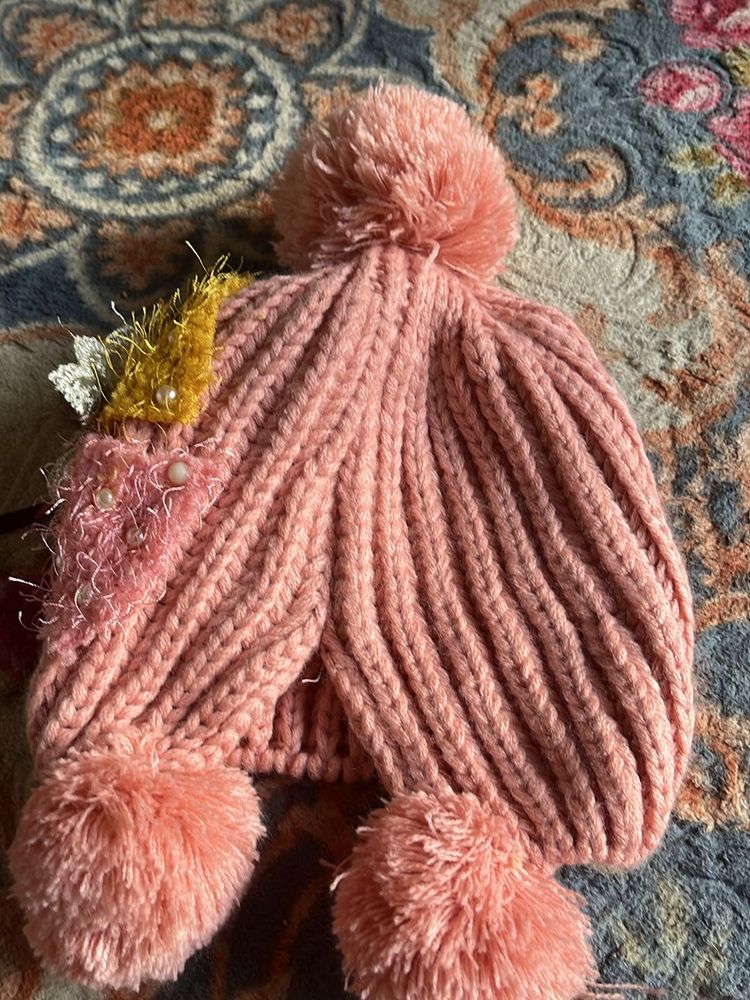 Pink Pom Knit