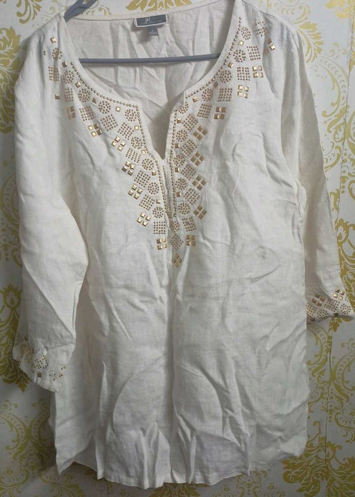 Women Sequins Short Kurti