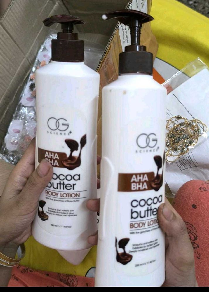 OG Science Cocoa Butter Lotion 2 bottle