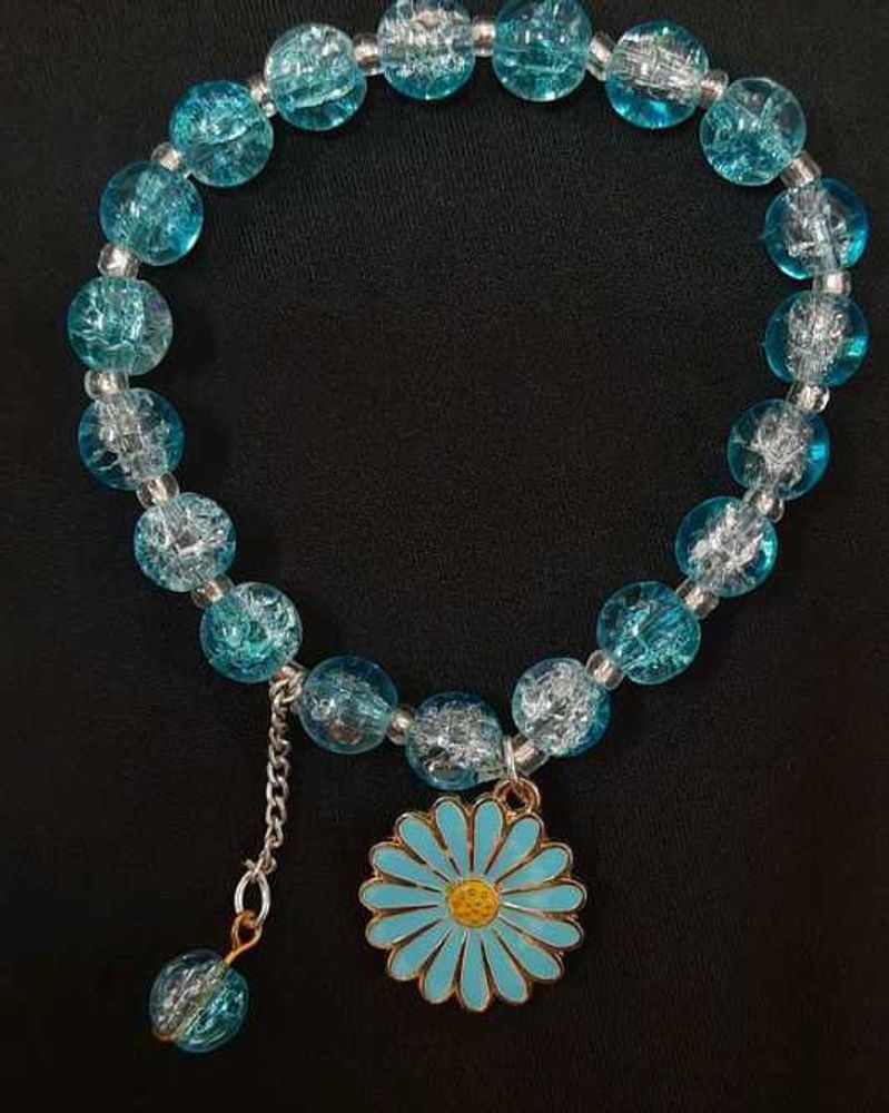 Blue Sunflower Bracelet